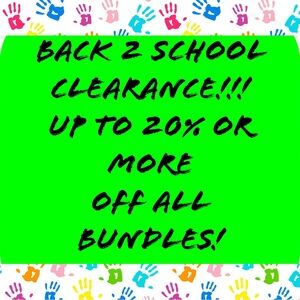 All bundles will receive UP TO 20% off or more.